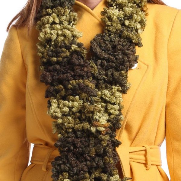 Green wool scarf