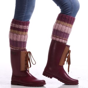 Multi color leg warmers