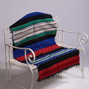 Vintage hand woven cotton runner