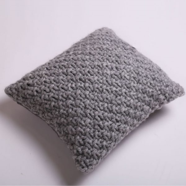 wool knitted pillow