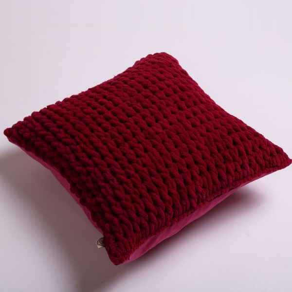 red comfortable pillow