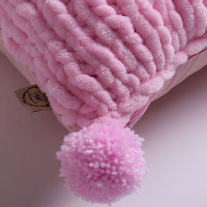 candy pink hygge pillow