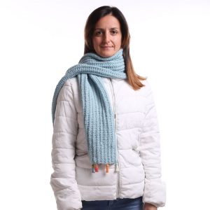 hand knitted women winter scarf