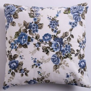 blue velvet pillow