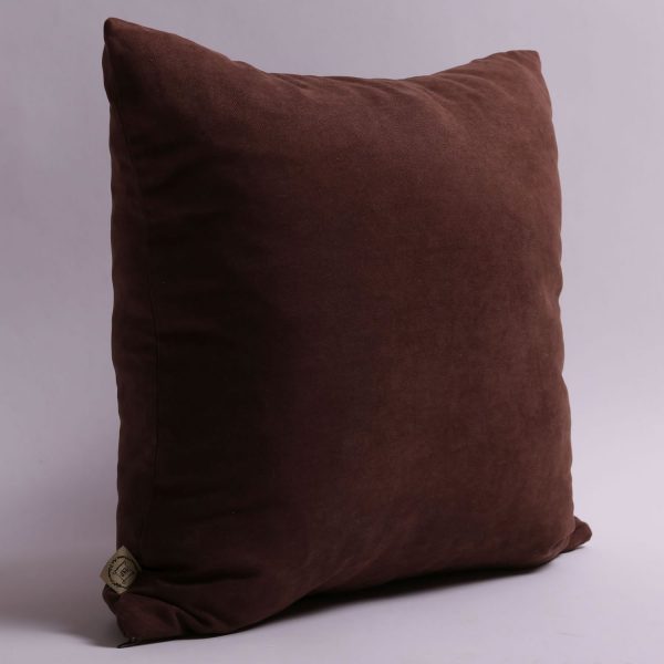 brown cotton cushion
