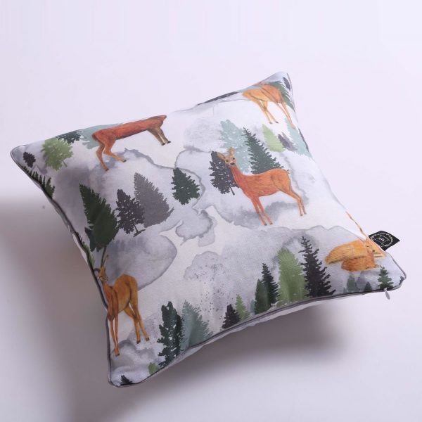winter forest pillow