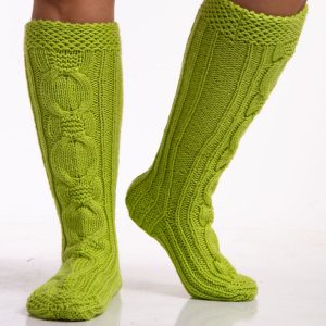 Sprint and autumn green socks