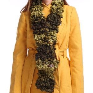 Green wool scarf