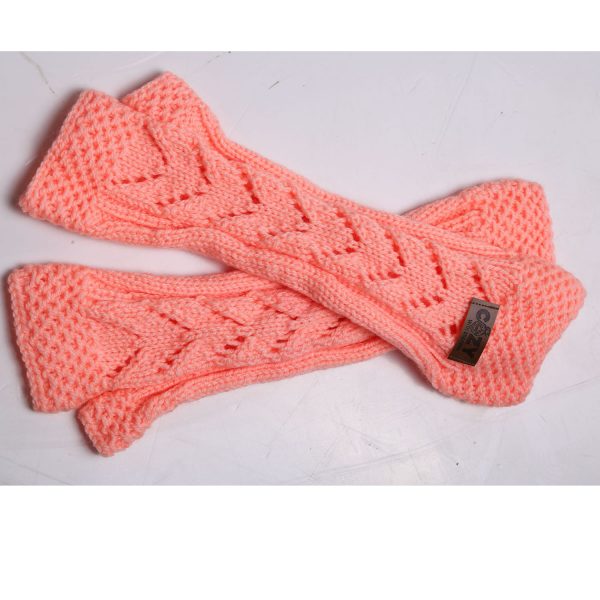 Long knit gloves women