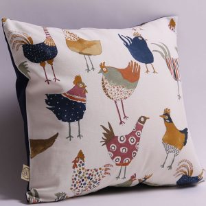 hens farmhouse pillow