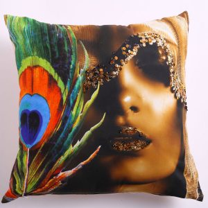 lady sequins pillow