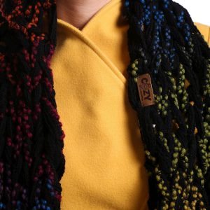 multi color wool scarf