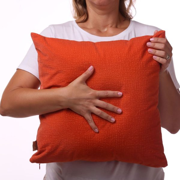 orange smooth pillow