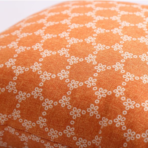 pastel orange cushion
