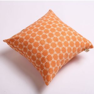 pastel orange cushion