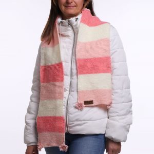candy pink stripes scarf