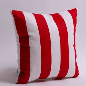 red stripes pillow