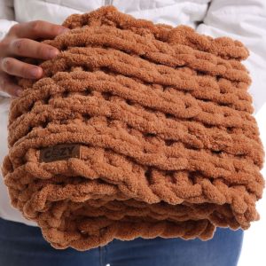 brown infinity scarf