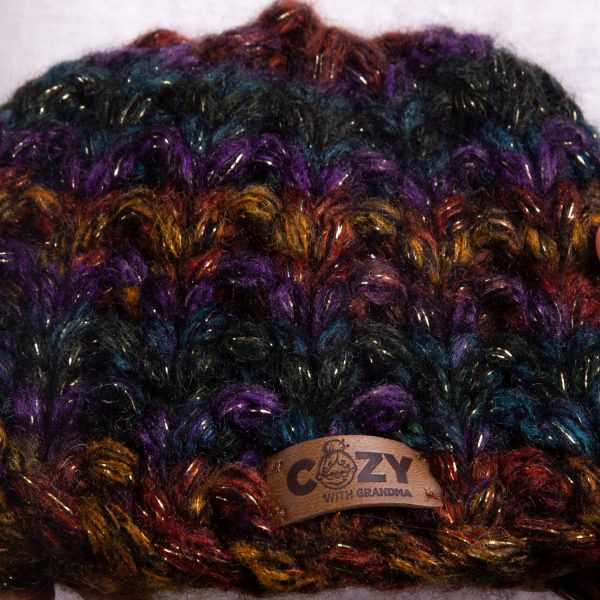 wool multi color winter hat