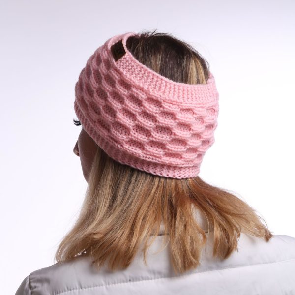 candy pink winter headband
