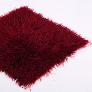fluffy hand woven wool chair pad