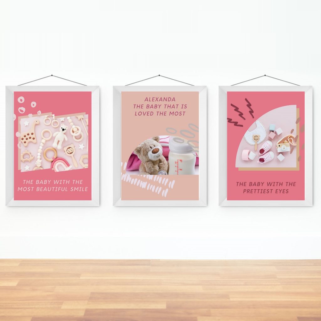 Personalized baby girl gift set My beautiful baby, Decorative pillow ...